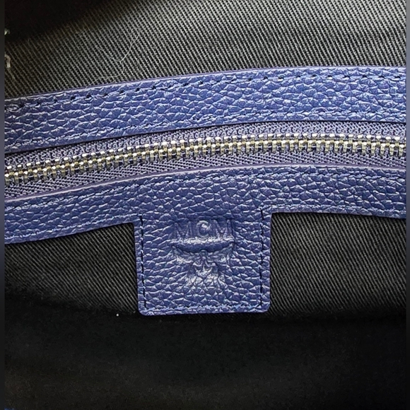 MCM Navy Blue Women's Tote Bag - Picture 6 of 12